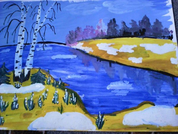 Весна рисунок