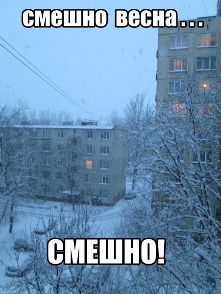 Первый день весны ожидание и реальность