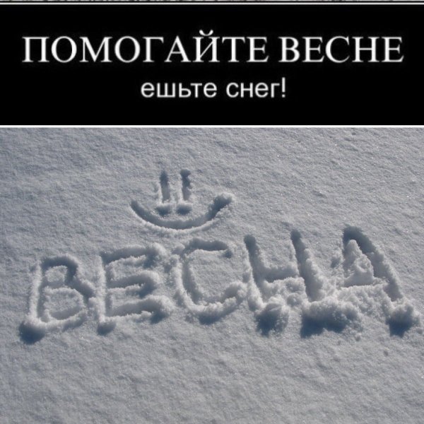 С первым весенним снегом