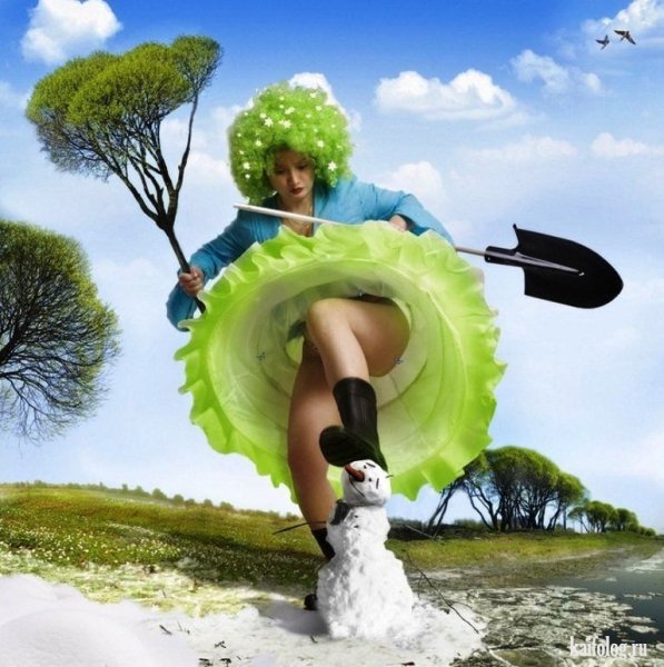 Сверкающие весенние цветы