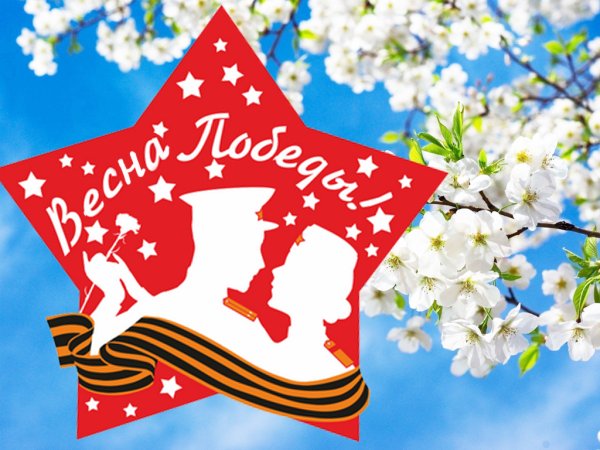 Плакат цветы Победы