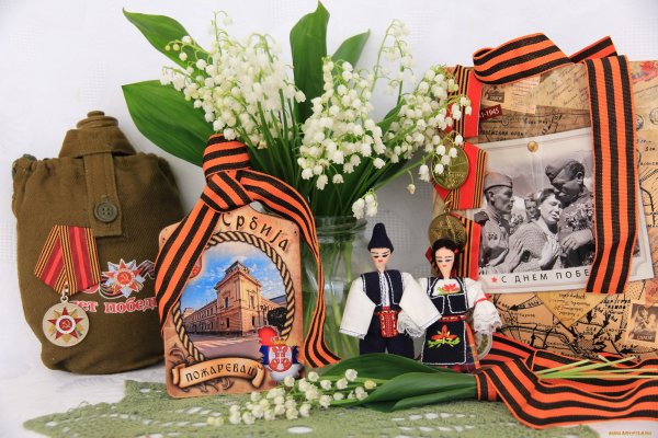 Открытка с днем Победы Весна