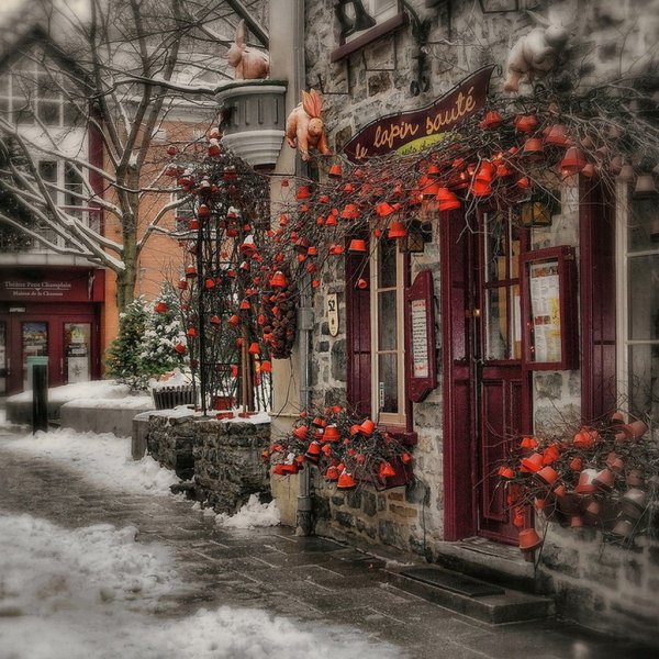 Улочки Лондона осень кафе