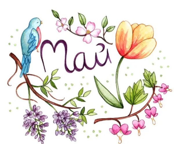 Весенние рисунки для ежедневника