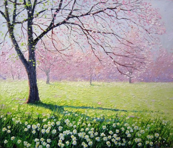 Евгений Гавлин художник весенний пейзаж