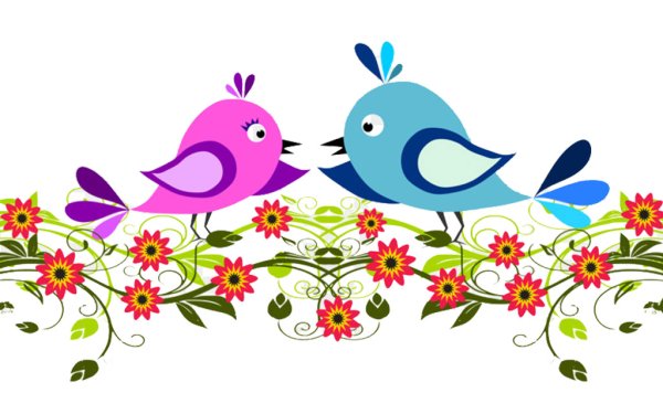 Вырубные весенние птицы