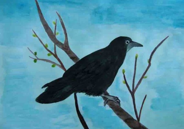 Рисование Грача