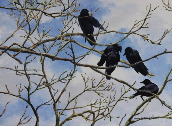 Грачи на ветвях