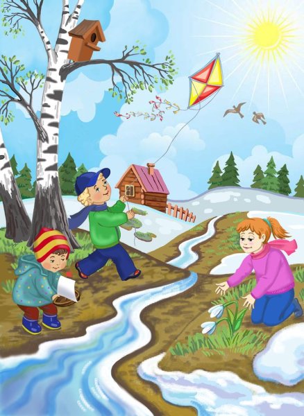 Рисунок весенние изменения