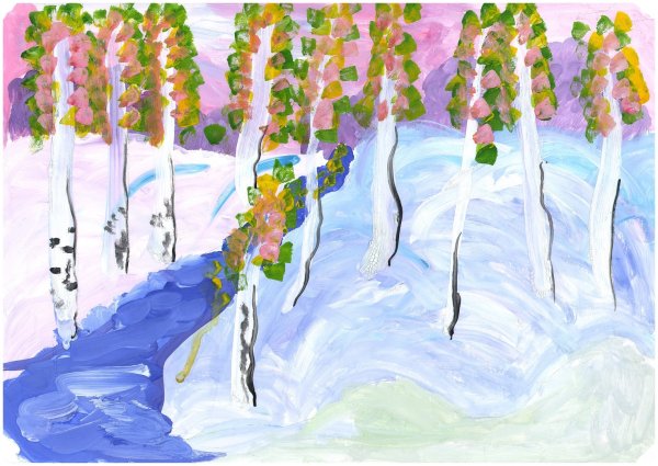 Рисунок красота весны