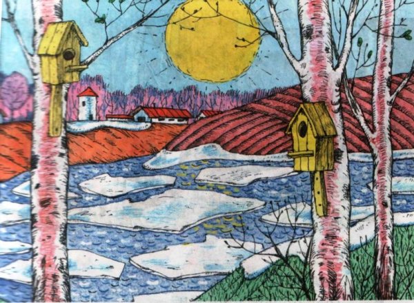 Рисунок на тему Весна