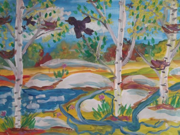 Рисунок на тему Весна