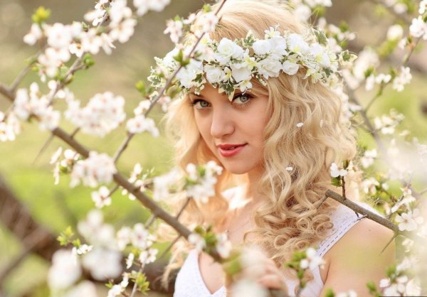 Красивая Весенняя фотосессия