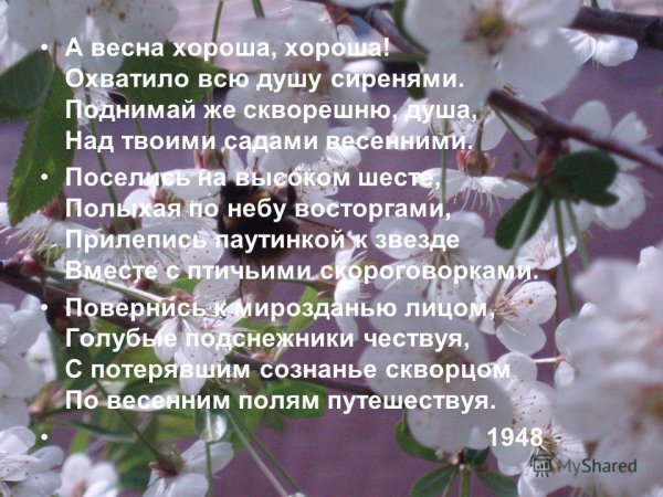 Стихи о весне красивые современные