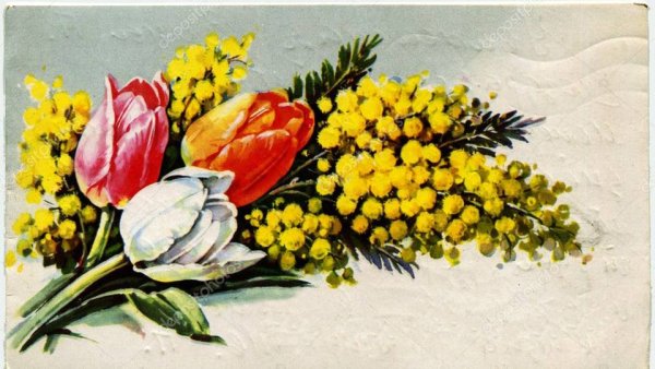 Открытки с 8 марта старинные красивые