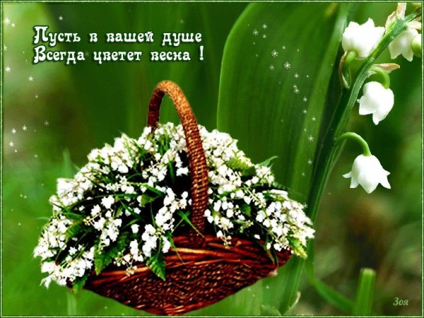 Весенние букеты с пожеланиями