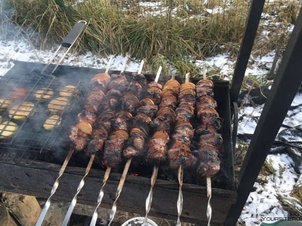 Шашлык зимой