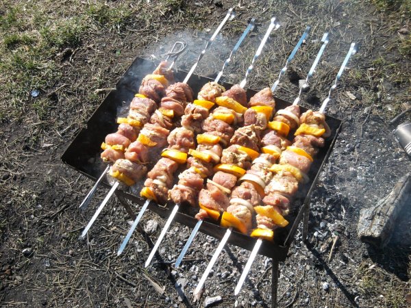 Шашлыки весной