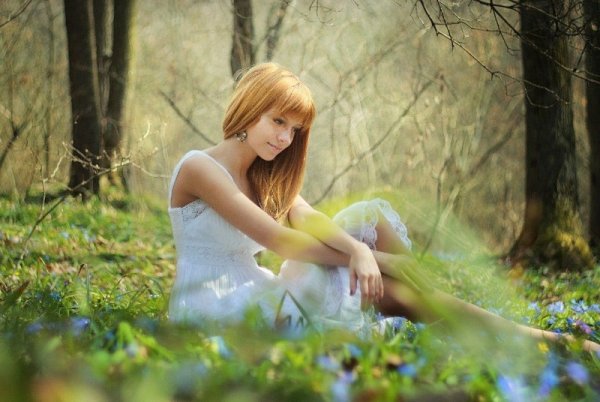 Фотосессия с подснежниками