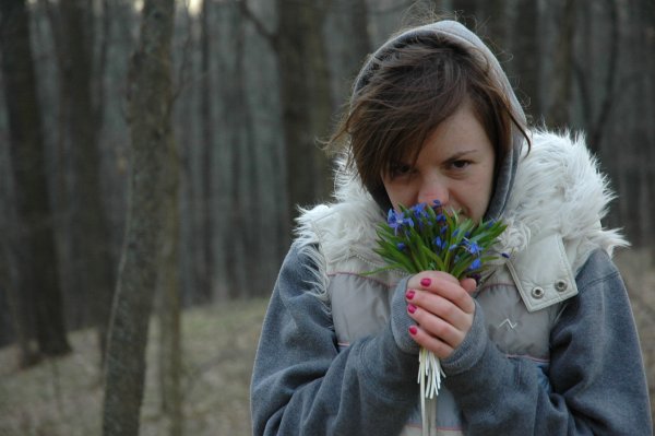 Люди весной