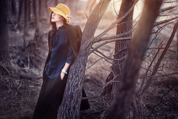 Фотосет в лесу весной