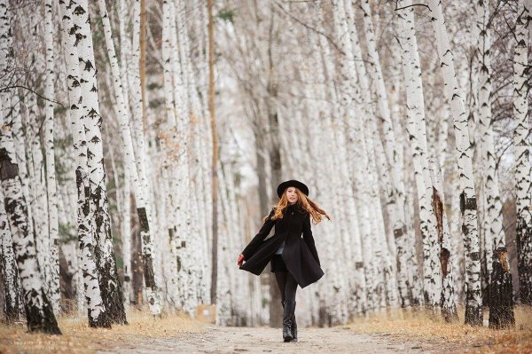 Фотосессия в березах