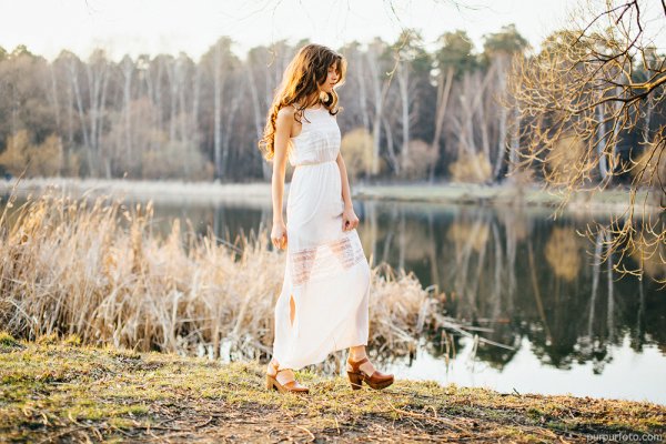 Фотосессия на природе весной