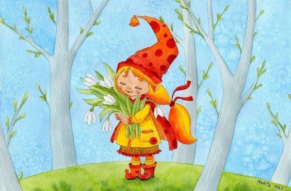 Весенняя картина для детей