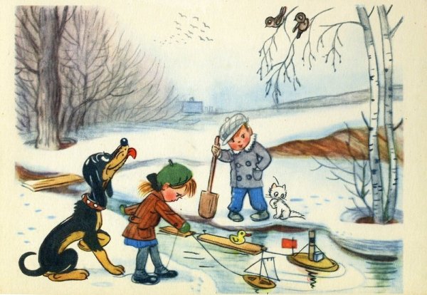 Рисунок весенние изменения в природе