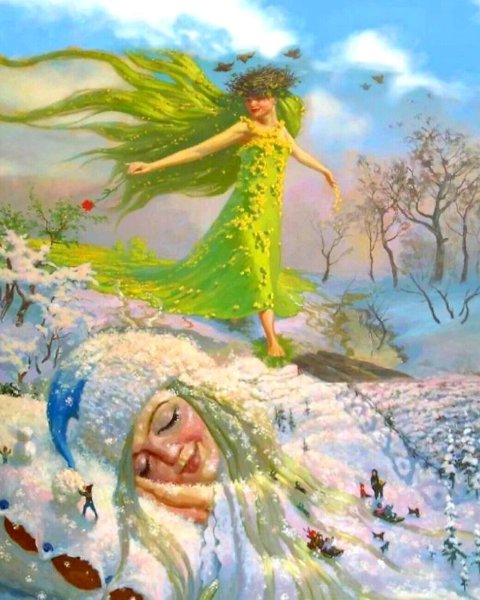 Весенний Снеговик