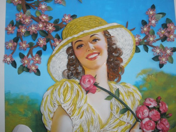 Квиллинг женские образы