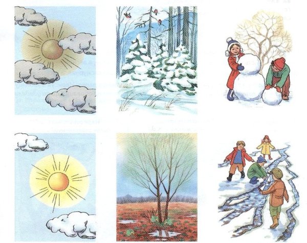 Признаки зимы для детей