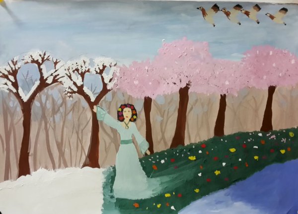 Рисуем весну с детьми