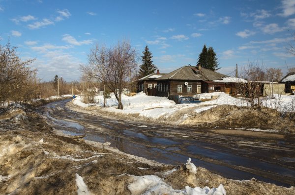 Весна в деревне