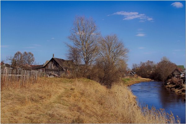 Речка в деревне