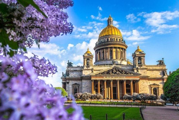 Питер Исаковский собор сирень