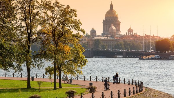 Питер осень Нева