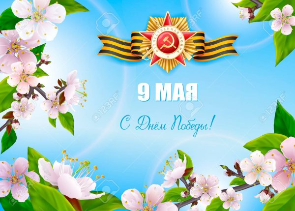 9 Мая небо цветы