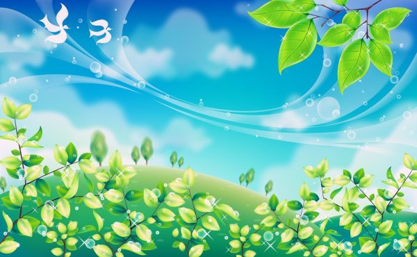 Весна мультяшная