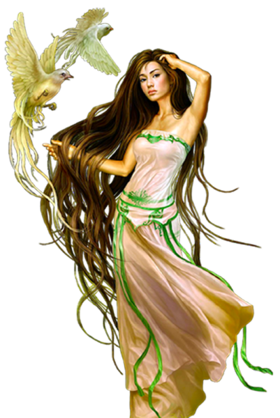 Лицо девушки весны