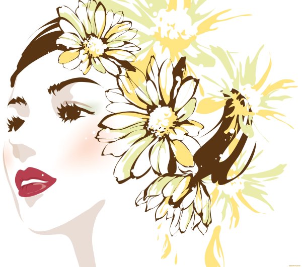 Девочка с птичкой рисунок