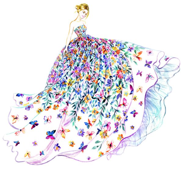 Аниме девушка Весна