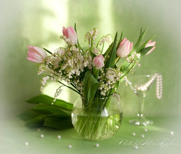 Сирень с пожеланиями