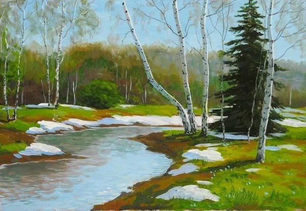 Весенний труд детей