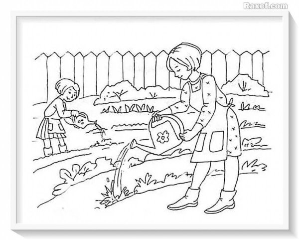 Фон труд людей весной