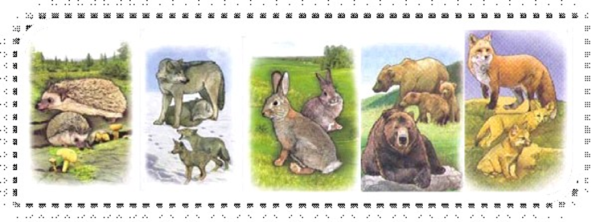 Картина медвежья семья Ушакова