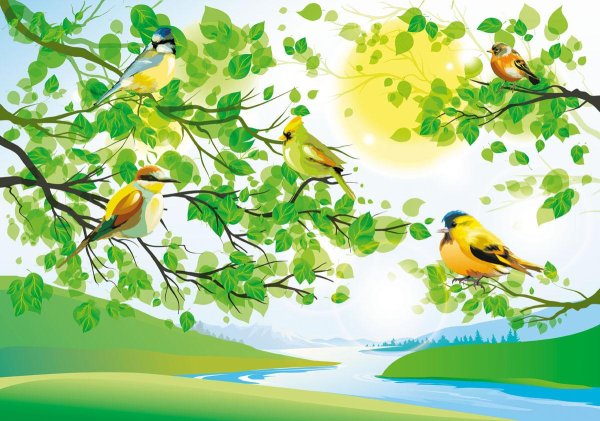 Весенний баннер в детский сад