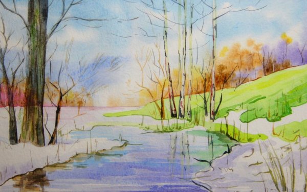 Весна рисунок