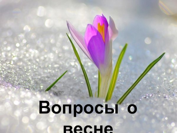 Поздравление с весной