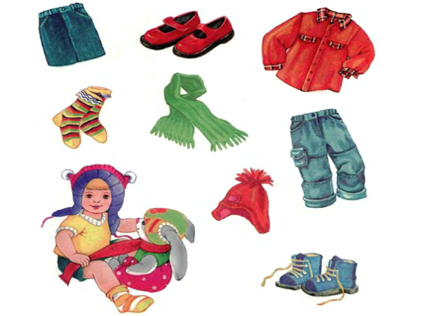 Одежда и обувь детей в детском саду